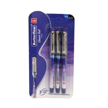 Cello Butterflow Classic Ballpen 0.7mm Blue + Black