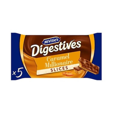 Mcvities Digestives Caramel Millionaire Slices 5x109.9g