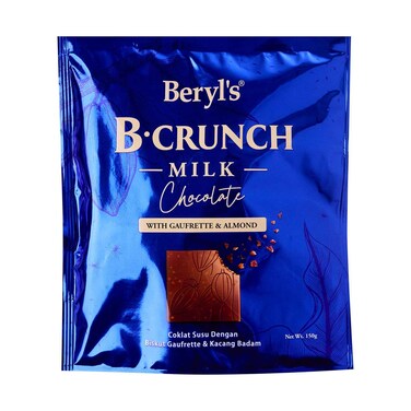 Beryl'S B.Crunch Milk Chocolate With Gaufrette &amp; Almond 150g
