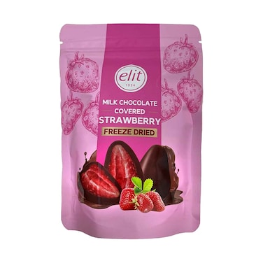 إيليت، فراولة مغطاة بشوكولاتة الحليب، ٨٠ غ