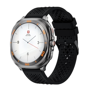 Swiss Military Dom7 Gunframe Silicon Strap Black