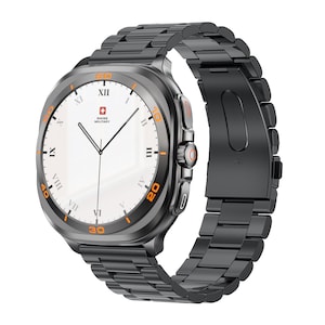 Swiss Military Dom7 Gunframe Metal Strap Black