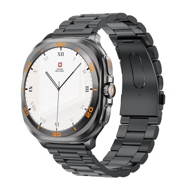 Swiss Military Dom7 Gunframe Metal Strap Black