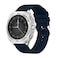 Swiss Military Dom7 Silverframe Silicon Strap Blue