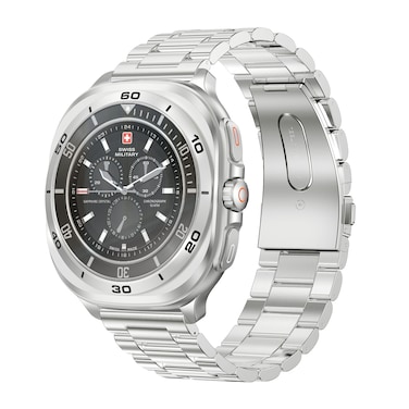 Swiss Military Dom7 With Silverframe Silver Metal