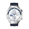 Xcell Smart Watch Elite7 Collection Silver Frame Silicon Strap Blue