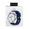 Xcell Smart Watch Elite7 Collection Silver Frame Silicon Strap Blue