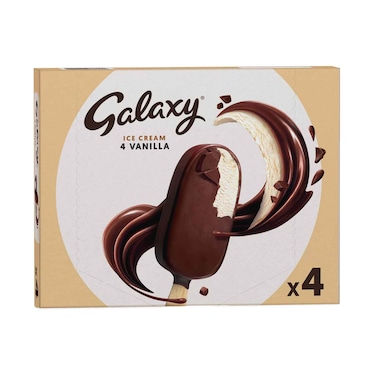جالاكسي فانيليا آيس كريم ستيك 8 جرام × 4 قطع