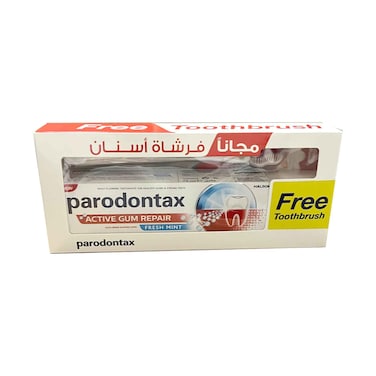Parodontax Active Gum Repair Fresh Mint 75ml + Free Toothbrush Assorted
