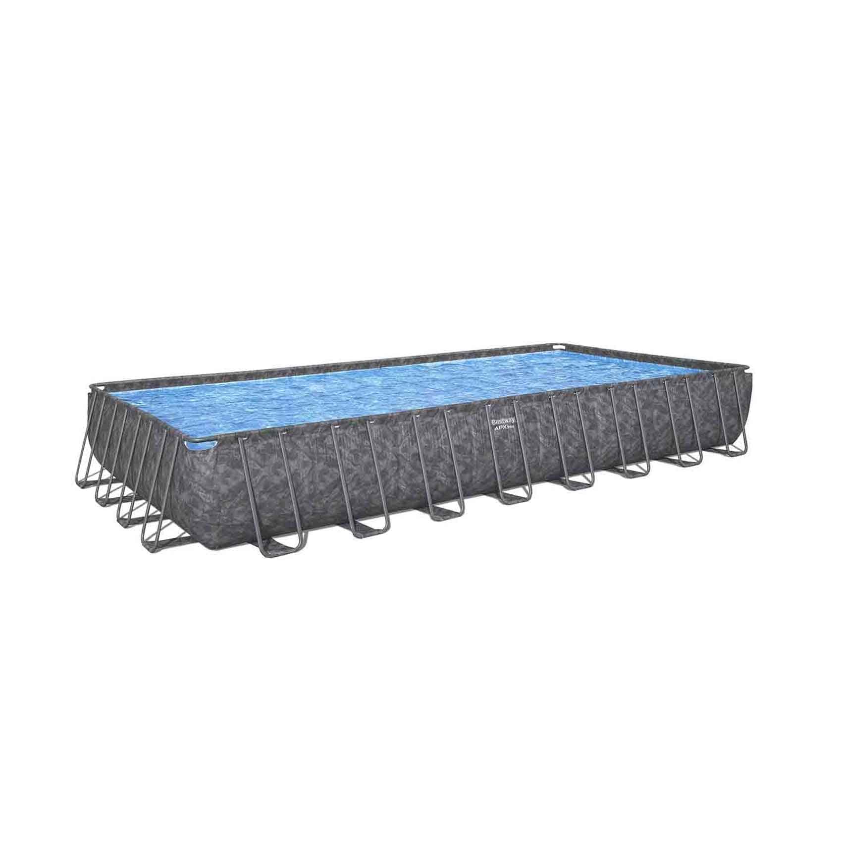 Bestway APX 365 Steel Rectangular Pool 9.56mx4.88mx1.32m (Extra Suppliers Delivery/Installation Charge Outside Doha)