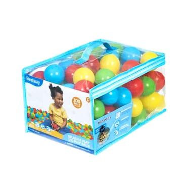 Bestway Splash &amp; Play Assorted 100 Play Balls