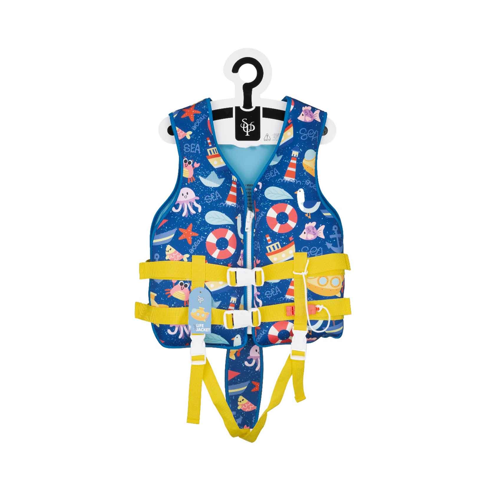 Supreme Sports Life Jacket Printed Medium Size Blue