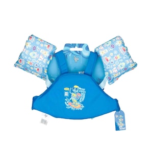 Supreme Kids Life Jacket Printed Large Size Blue