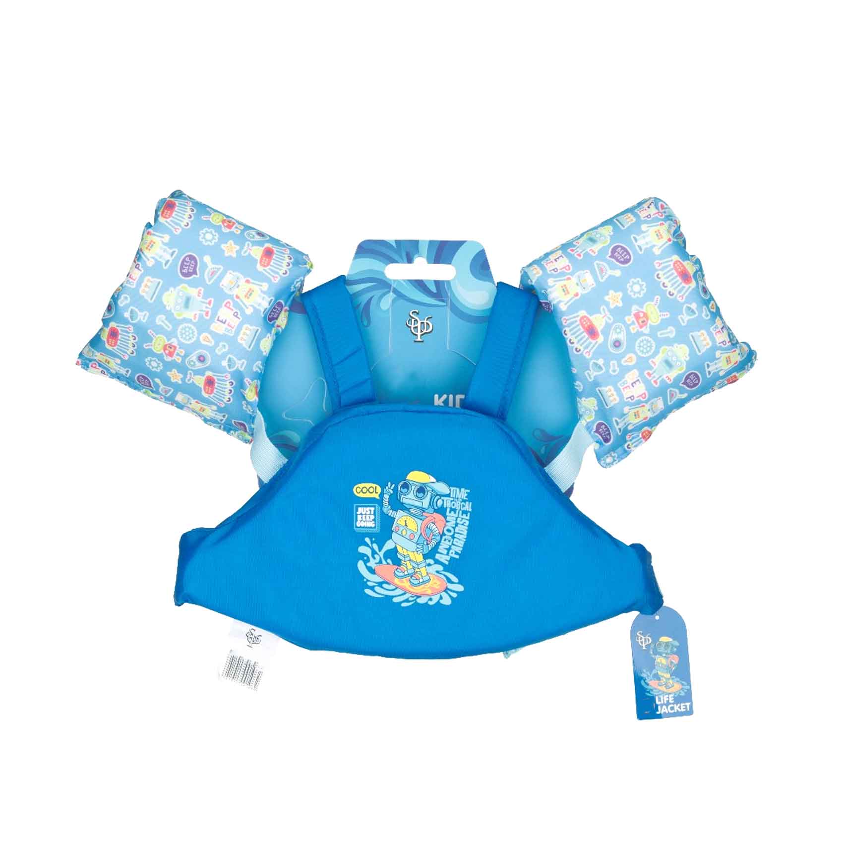 Supreme Kids Life Jacket Printed Large Size Blue