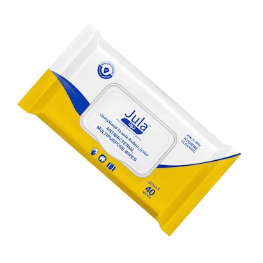 Jula Antibacterial Multipurpose Wipes For Hygiene &amp; Cleaning 40 Wipes