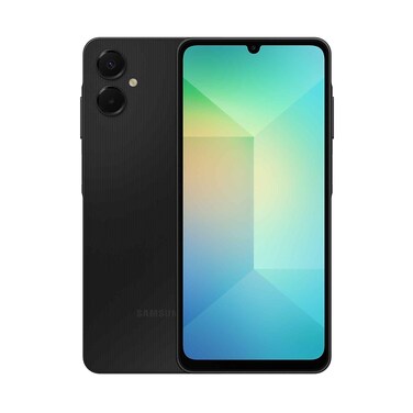 سامسونج جالاكسي A06 5G هاتف ذكي ثنائي الشريحة، ذاكرة وصول عشوائي (RAM) سعة 4 جيجابايت، سعة تخزين 128 جيجابايت، لون أسود