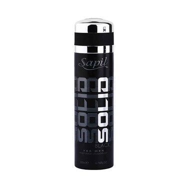 Sapil Solid Black Men Deodorant 200ml
