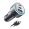 Anker Triple Port Car Charger 67W 3 Port With USB C Cable