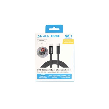 Anker Braided Cable With Dirt Resistant C To C 240 Watts 6ft