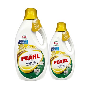 Pearl Detergent Powerl Gel Jasmine &amp; Vanilla 3L + 1L