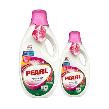 Pearl Detergent Powerl Gel Rose &amp; Amber 3L + 1L