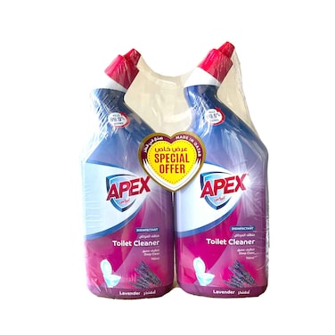 Apex Toilet Cleaner Lavender 750mlx2 Pieces