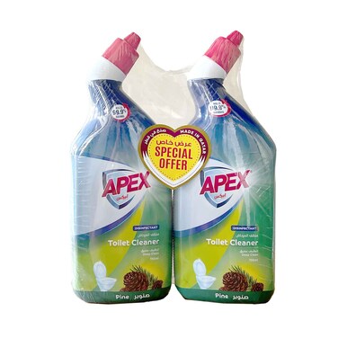 Apex Toilet Cleaner Pine 750mlx2 Pieces