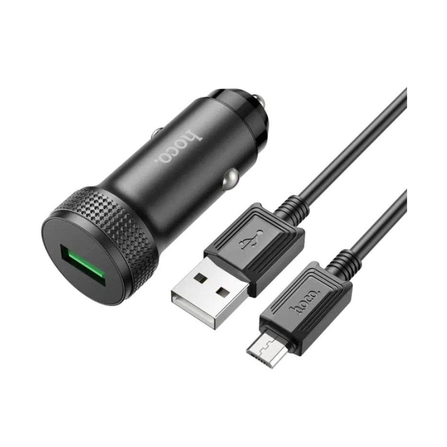 Hoco Car Charger Dual Port Micro-USB