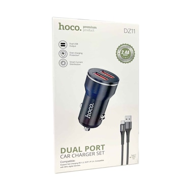 HOCO DUAL PORT CAR CHARG SET TYPE-C