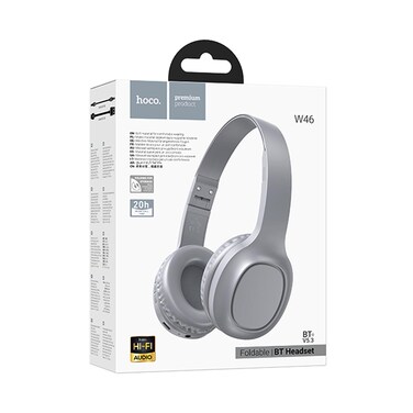 Hoco Headphones W41 Charm Wireless Wired Gray