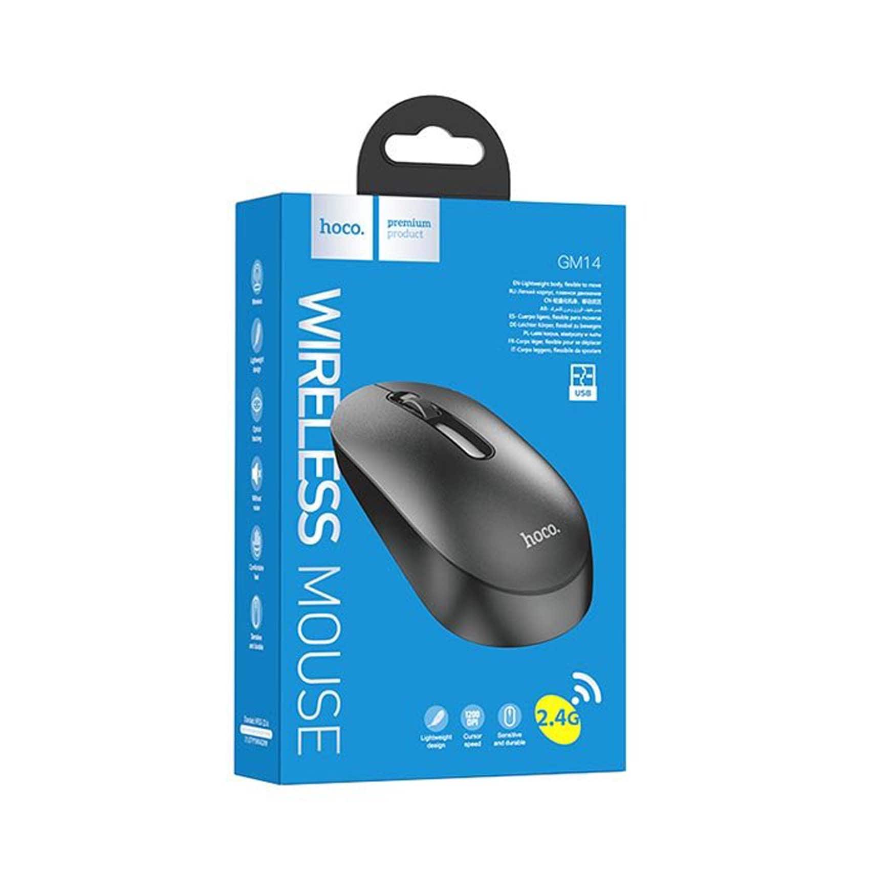 Hoco Mouse GM14 Wireless 2.4G Black