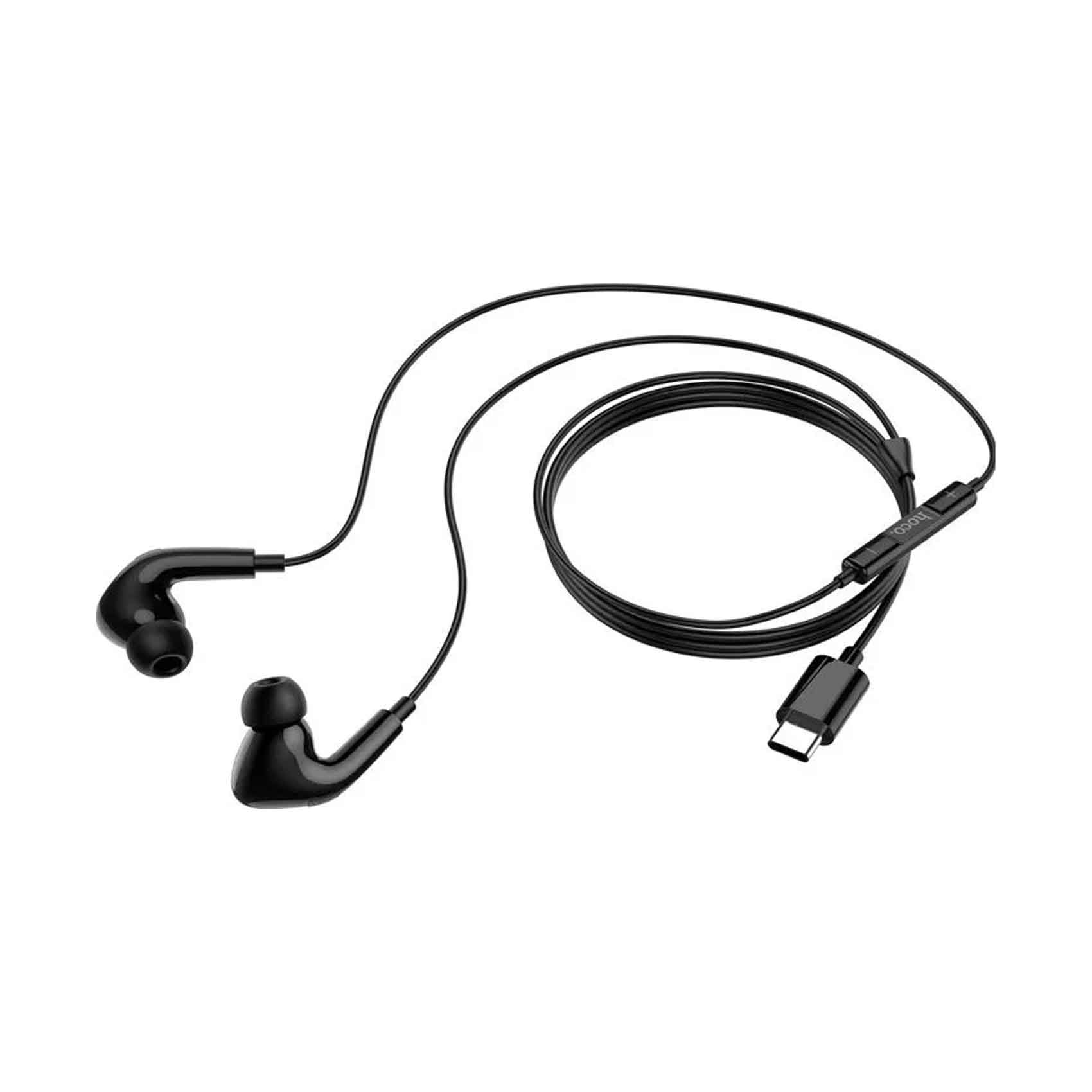 Hoco Ear Phone With Crystal Type C Input , Black, M101 Pro