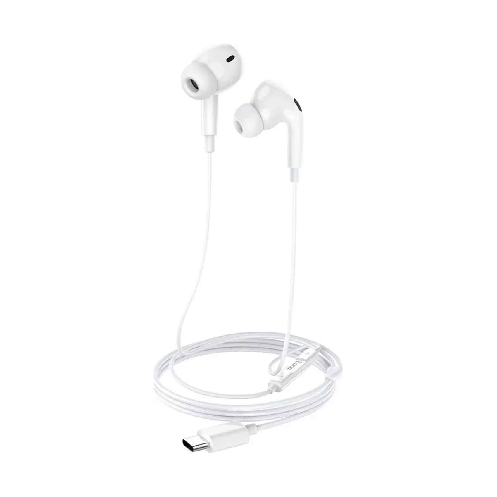 Hoco Ear Phone With Crystal Type C Input , White, M101 Pro
