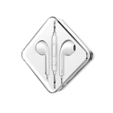 Hoco Wired Earphones M55 with Microphone White