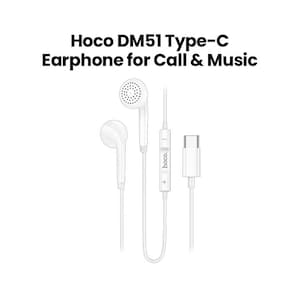 HOCO Earphone Type C DM51 White
