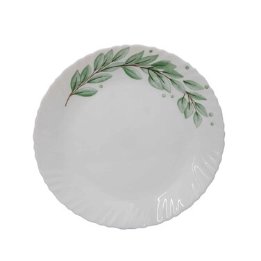 طبق عشاء من يوم الأوبال تصميم فئة الزيتون مقاس 25 سم