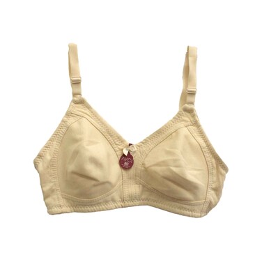 Ayci Lingerie Wire Bra No Padding 80 Cup B, Beige (No Refund/Exchange for Hygienic Items)