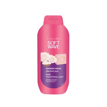 Cosmoline Soft Wave Shower Cream Rose Tradiotional Soap 650ml