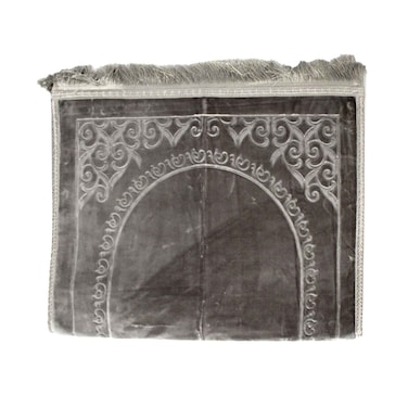 Cannon Prayer Mat Solid Embossed 80x120cm Grey