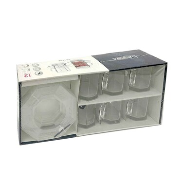 Luminarc Glass &amp; Saucer Octime 12 Pieces Set