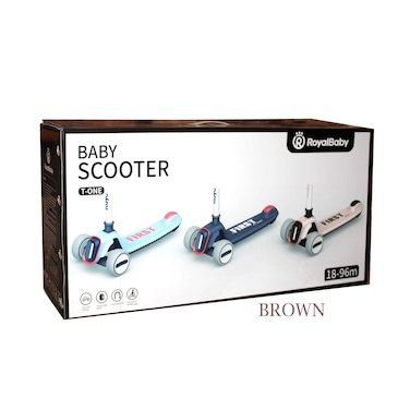 Royal Baby T- One Baby Scooter 18-96m Brown