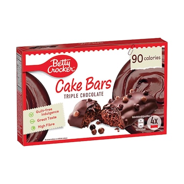 بيتي كروكر كيك بارز ثلاثي الشوكولاتة - ٤ × ٢٥ غ