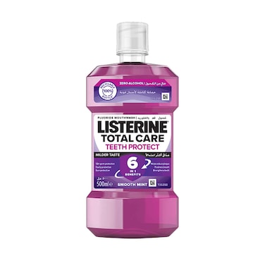 Listerene Mouthwash Total Care Teeth Protect Smooth Mint 500ml