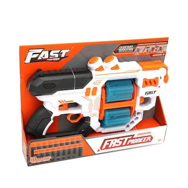 NYC Fast Pioneer Manual Dart Gun 18 Darts Assorted BH704