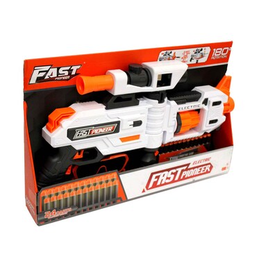 NYC Fast Pioneer Electric Dart Gun 24 Darts Assorted BIG551