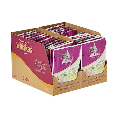 Whiskas Purrfectly Chicken in Gravy Wet Cat Food 24 x 85g