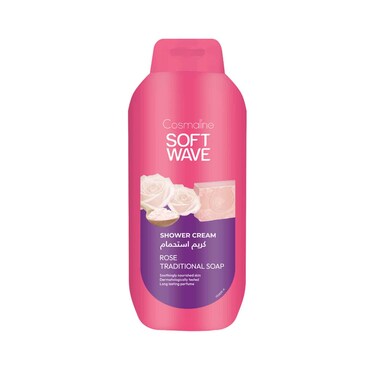 Cosmoline Soft Wave Shower Cream Rose Tradiotional Soap 650ml