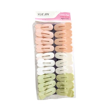 Yue Jin Plastic Cloth Pegs 20 Pieces Assorted
