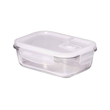 Borosilicate Glass Food Container 370ml Assorted