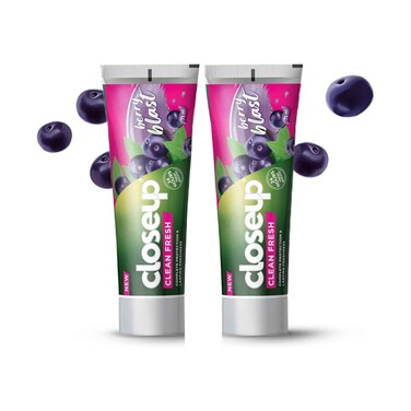 Closeup Clean Fresh Toothpaste Berry Blast 75ml x 2 Pieces